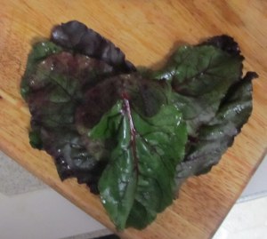 We heart beet greens! Well, I do. Well, maybe I don't heart them, but I like them.